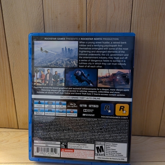 Grand Theft Auto V for PS4 - Blue Case Pre-owned - Picture 3 of 6